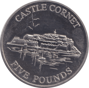 1997 CASTLE CORNET FIVE POUND BAILIWICK OF GUERNSEY BU - WORLD COINS - Cambridgeshire Coins