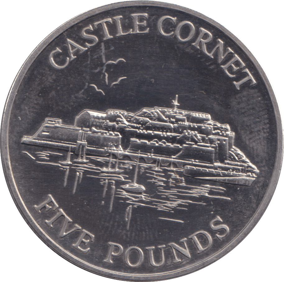 1997 CASTLE CORNET FIVE POUND BAILIWICK OF GUERNSEY BU - WORLD COINS - Cambridgeshire Coins