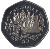 1997 CHRISTMAS 50P T.E BROWN ISLE OF MAN ( PROOF ) - 50P CHRISTMAS COINS - Cambridgeshire Coins