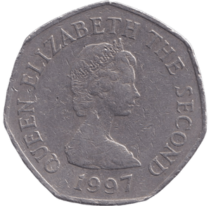 1997 CIRCULATED 50P JERSEY - 50P REGIONAL ISSUE - Cambridgeshire Coins