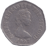 1997 CIRCULATED 50P JERSEY - 50P REGIONAL ISSUE - Cambridgeshire Coins
