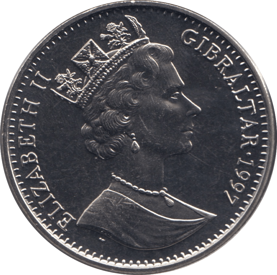 1997 CROWN GOLDEN WEDDING ANNIVERSARY - WORLD COINS - Cambridgeshire Coins