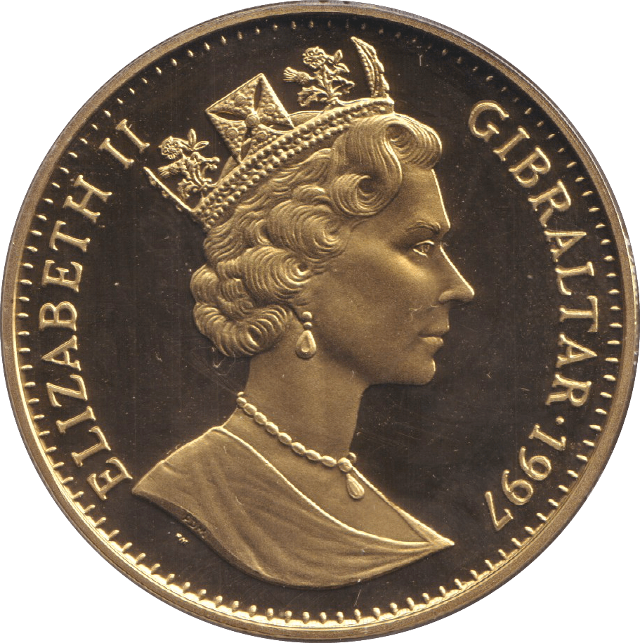 1997 CROWN GOLDEN WEDDING ANNIVERSARY - WORLD COINS - Cambridgeshire Coins