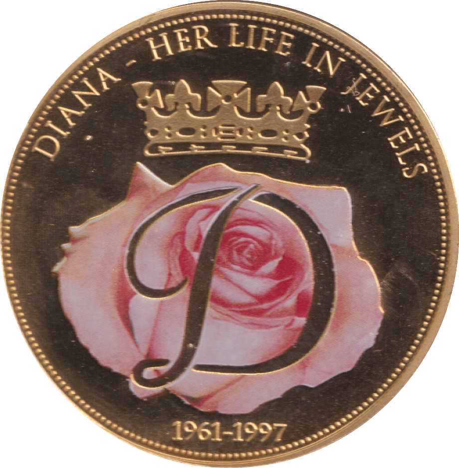 1997 DIANA - HER LIFE IN JEWELS MEDALLION - MEDALS & MEDALLIONS - Cambridgeshire Coins