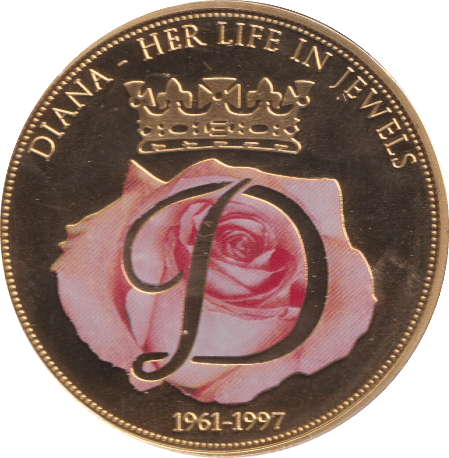 1997 DIANA - HER LIFE IN JEWELS MEDALLION - MEDALS & MEDALLIONS - Cambridgeshire Coins