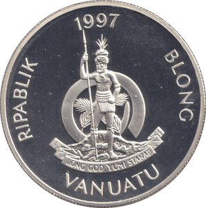 1997 FIFTY VATU ELIZABETH AND PHILIP - WORLD COINS - Cambridgeshire Coins