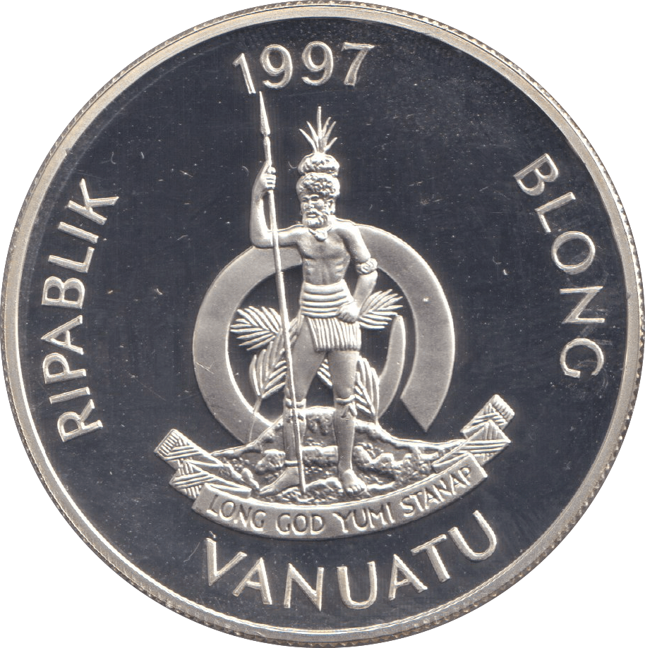 1997 FIFTY VATU ELIZABETH AND PHILIP - WORLD COINS - Cambridgeshire Coins