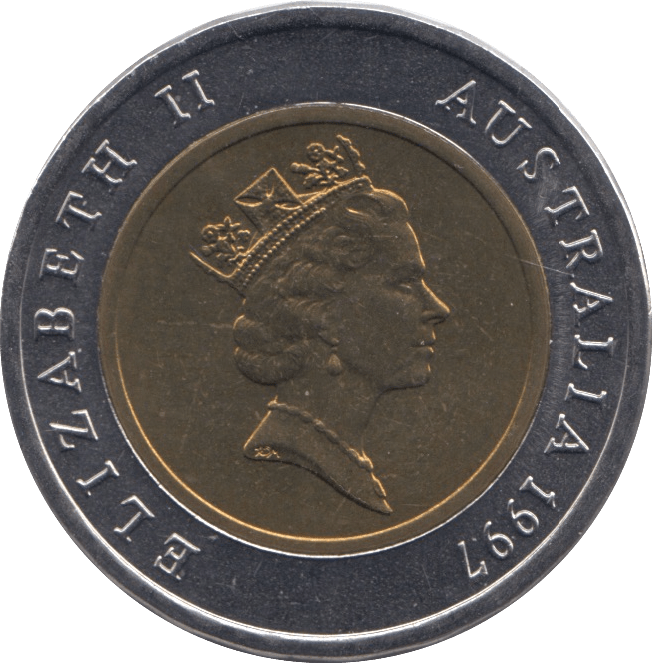 1997 FIVE DOLLARS SIR DONALD BRADMAN AUSTRALIA - WORLD COINS - Cambridgeshire Coins