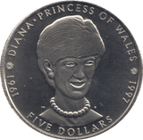 1997 FIVE DOLLARS - WORLD COINS - Cambridgeshire Coins