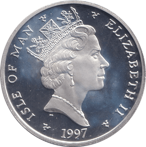 1997 FIVE POUNDS ANNIVERSARY OF ELIZABETH AND PHILIP - WORLD COINS - Cambridgeshire Coins