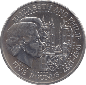 1997 FIVE POUNDS COIN GUERNSEY - WORLD COINS - Cambridgeshire Coins