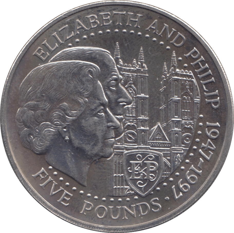 1997 FIVE POUNDS COIN GUERNSEY - WORLD COINS - Cambridgeshire Coins