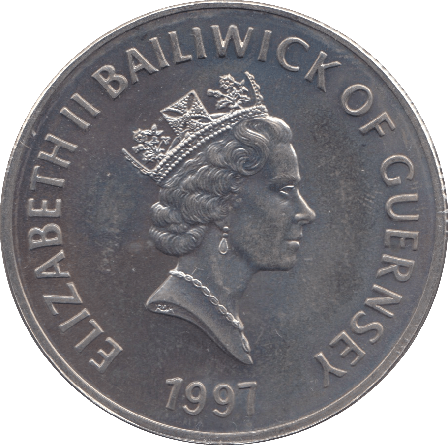 1997 FIVE POUNDS COIN GUERNSEY - WORLD COINS - Cambridgeshire Coins