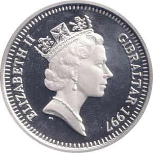 1997 FIVE POUNDS PROOF - SILVER WORLD COINS - Cambridgeshire Coins