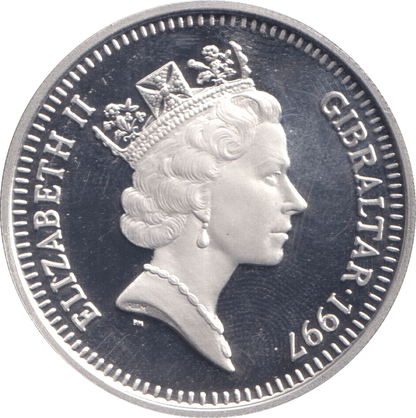 1997 FIVE POUNDS PROOF - SILVER WORLD COINS - Cambridgeshire Coins