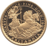 1997 GOLD PROOF QUARTER OUNCE £25 BRITANNIA - GOLD BRITANNIAS - Cambridgeshire Coins