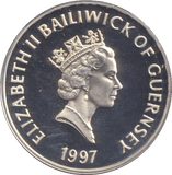 1997 GUERNSEY ONE POUND GOLDEN WEDDING - £1 Silver Proof - Cambridgeshire Coins