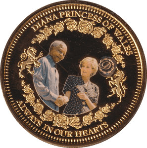 1997 MEDALLION DIANNA PRINCESS OF WALES (SHAKING HANDS) - MEDALS & MEDALLIONS - Cambridgeshire Coins