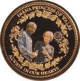 1997 MEDALLION DIANNA PRINCESS OF WALES (SHAKING HANDS) - MEDALS & MEDALLIONS - Cambridgeshire Coins