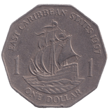 1997 ONE DOLLAR EAST CARIBBEAN - WORLD COINS - Cambridgeshire Coins