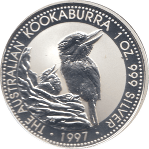 1997 ONE DOLLAR KOOKABURRA SILVER PROOF - SILVER WORLD COINS - Cambridgeshire Coins