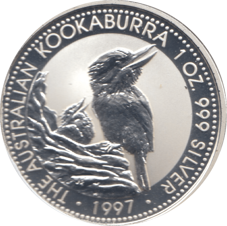 1997 ONE DOLLAR KOOKABURRA SILVER PROOF - SILVER WORLD COINS - Cambridgeshire Coins