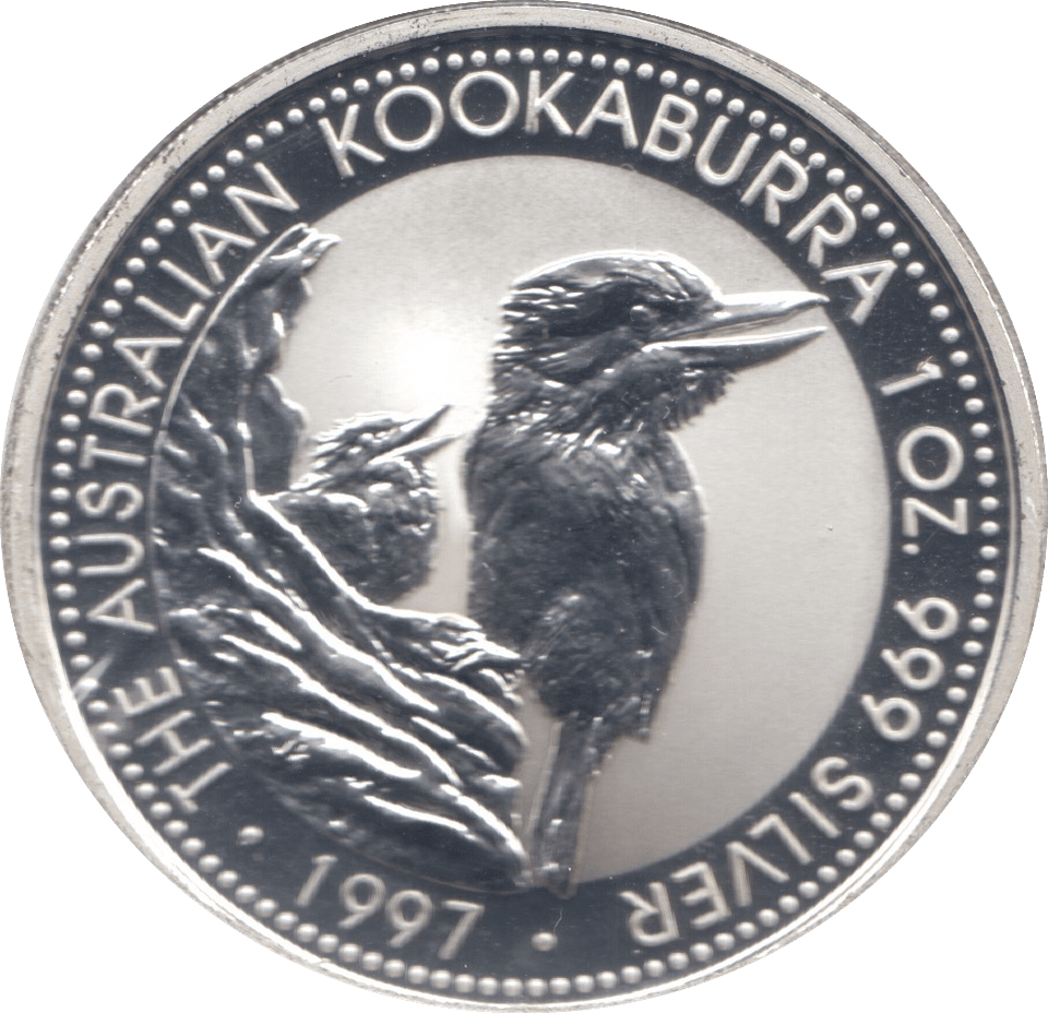 1997 ONE DOLLAR KOOKABURRA SILVER PROOF - SILVER WORLD COINS - Cambridgeshire Coins