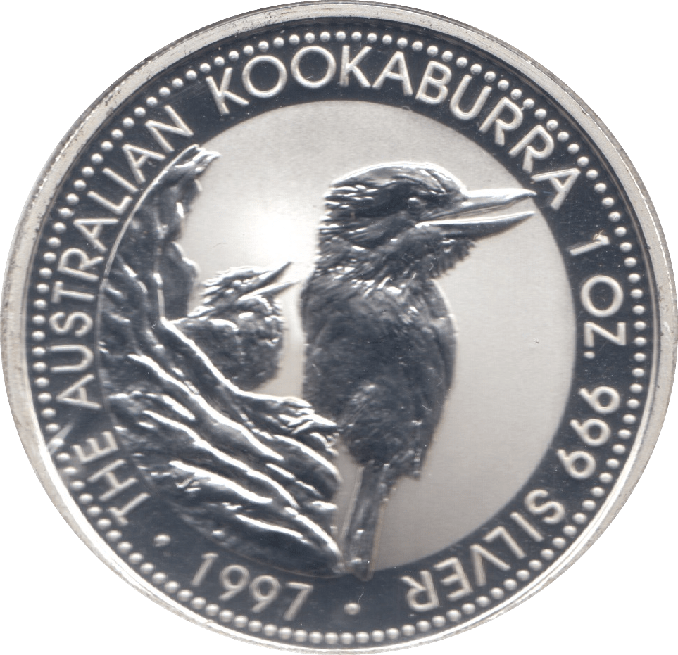 1997 ONE DOLLAR KOOKABURRA SILVER PROOF - SILVER WORLD COINS - Cambridgeshire Coins