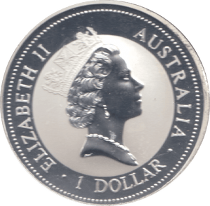 1997 ONE DOLLAR KOOKABURRA SILVER PROOF - SILVER WORLD COINS - Cambridgeshire Coins
