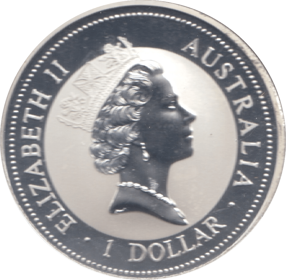 1997 ONE DOLLAR KOOKABURRA SILVER PROOF - SILVER WORLD COINS - Cambridgeshire Coins