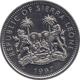 1997 ONE DOLLAR SIERRA LEONE F296 - WORLD COINS - Cambridgeshire Coins