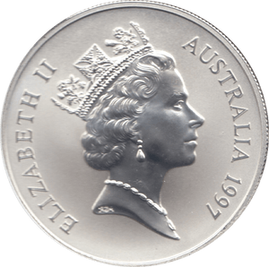 1997 ONE DOLLAR SILVER PROOF AUSTRALIA - SILVER WORLD COINS - Cambridgeshire Coins