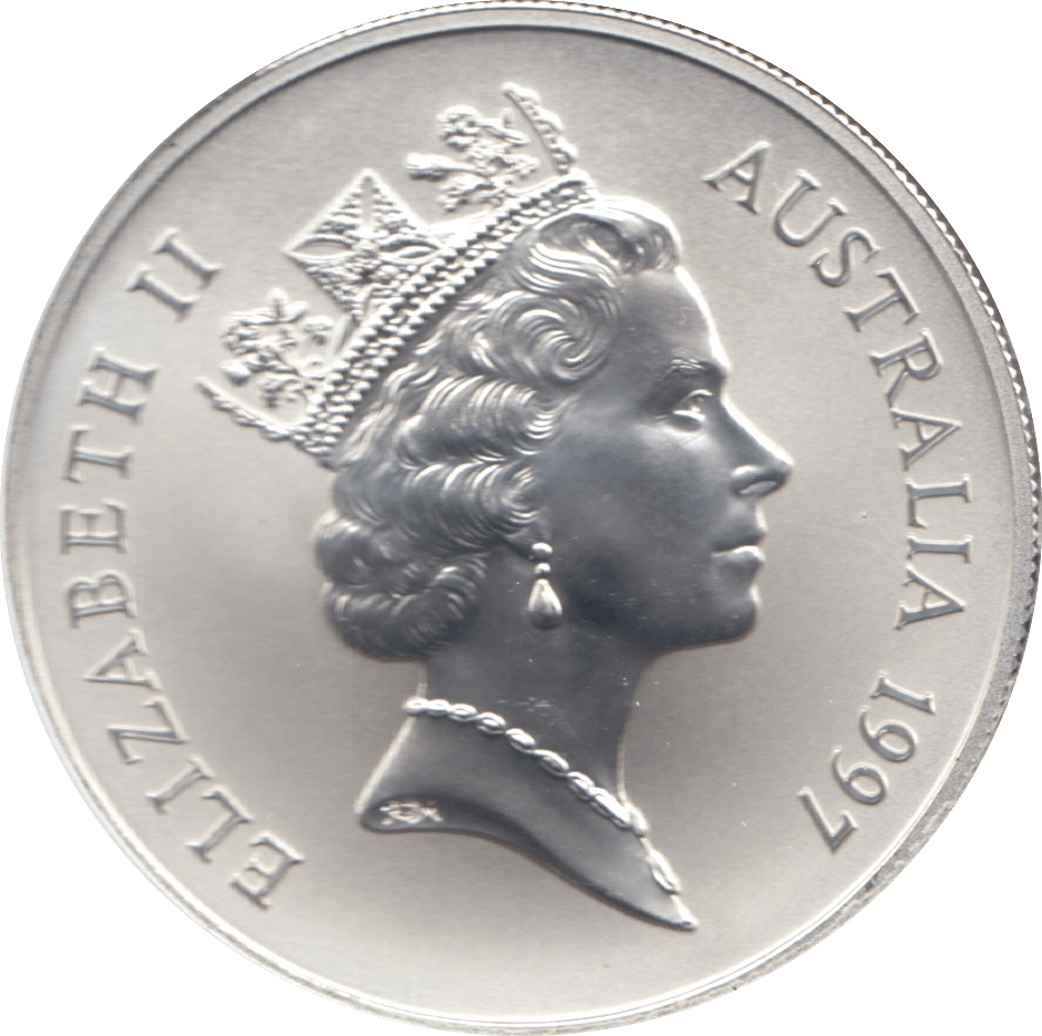 1997 ONE DOLLAR SILVER PROOF AUSTRALIA - SILVER WORLD COINS - Cambridgeshire Coins