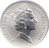 1997 ONE DOLLAR SILVER PROOF AUSTRALIA - SILVER WORLD COINS - Cambridgeshire Coins