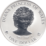 1997 ONE DOLLAR SILVER PROOF USA - SILVER WORLD COINS - Cambridgeshire Coins