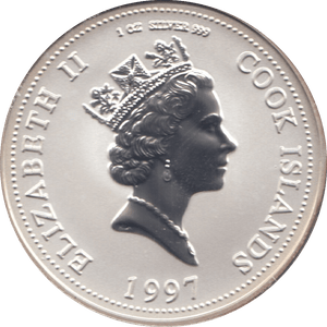 1997 ONE DOLLAR SILVER PROOF USA - SILVER WORLD COINS - Cambridgeshire Coins