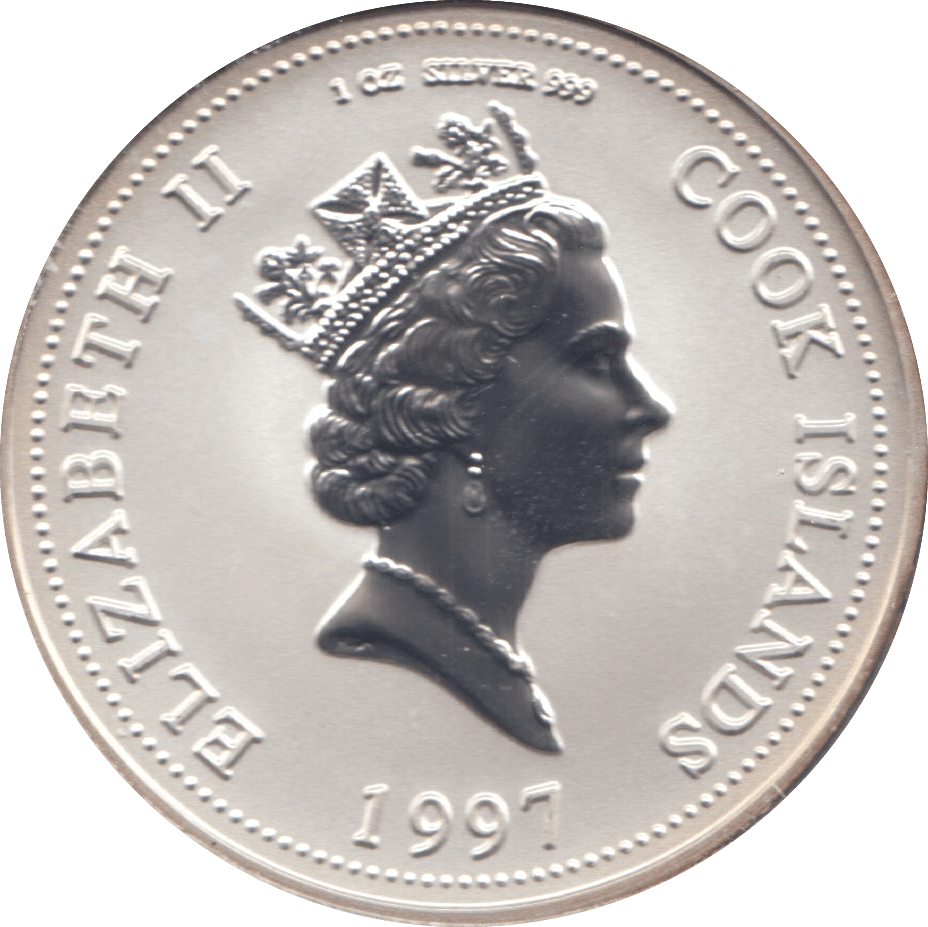 1997 ONE DOLLAR SILVER PROOF USA - SILVER WORLD COINS - Cambridgeshire Coins
