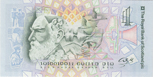 1997 ONE POUND ROYAL BANK OF SCOTLAND BANKNOTE REF SCOT - 62 - WORLD BANKNOTES - Cambridgeshire Coins