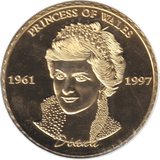 1997 PRINCESS OF WALES MEDALLION - WORLD COINS - Cambridgeshire Coins
