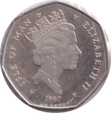 1997 PROOF ISLE OF MAN 50P CHRISTMAS - 50P Silver Proof - Cambridgeshire Coins
