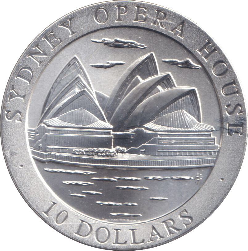1997 SILVER 10 DOLLAR AUSTRALIA SYDNEY OPERA HOUSE - SILVER WORLD COINS - Cambridgeshire Coins