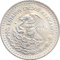 1997 SILVER 1/2 ONZA MEXICO - SILVER WORLD COINS - Cambridgeshire Coins