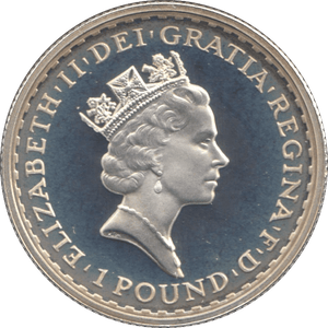 1997 SILVER 1/2 OUNCE PROOF BRITANNIA - SILVER WORLD COINS - Cambridgeshire Coins