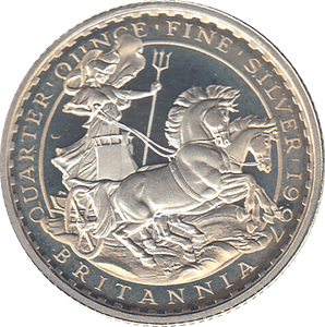 1997 SILVER 1/4 OUNCE PROOF BRITANNIA - SILVER WORLD COINS - Cambridgeshire Coins