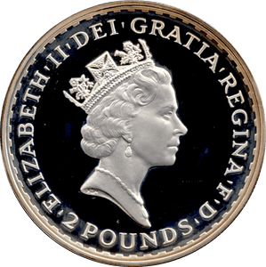 1997 SILVER BRITANNIA ONE OUNCE TWO POUNDS PROOF - Cambridgeshire Coins