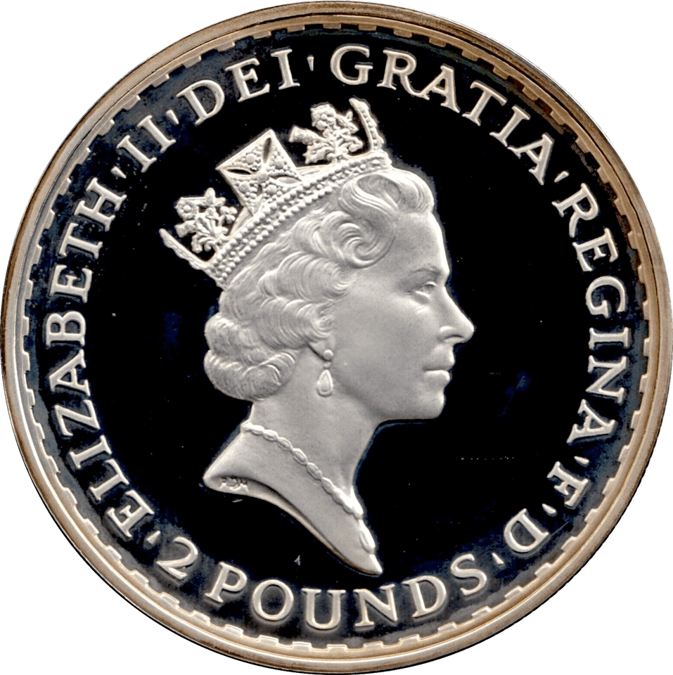 1997 SILVER BRITANNIA ONE OUNCE TWO POUNDS PROOF - Cambridgeshire Coins