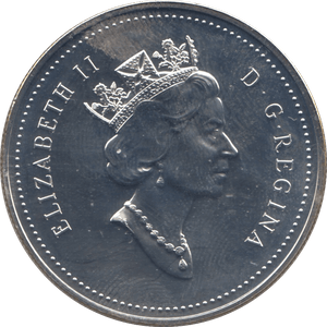 1997 SILVER BU CANADA COMMEMORATIVE DOLLAR - SILVER WORLD COINS - Cambridgeshire Coins