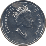 1997 SILVER BU CANADA COMMEMORATIVE DOLLAR - SILVER WORLD COINS - Cambridgeshire Coins