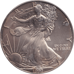 1997 SILVER DOLLAR USA - SILVER WORLD COINS - Cambridgeshire Coins
