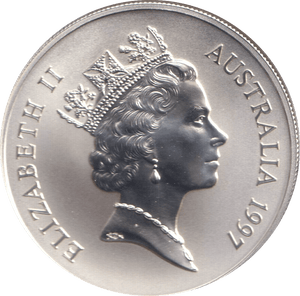 1997 SILVER ONE DOLLAR AUSTRALIA - SILVER WORLD COINS - Cambridgeshire Coins